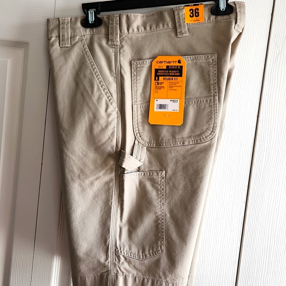 BRAND NEW Carhartt Men's Work Shorts With Hammer Loop Size 36 W 11" Inseam